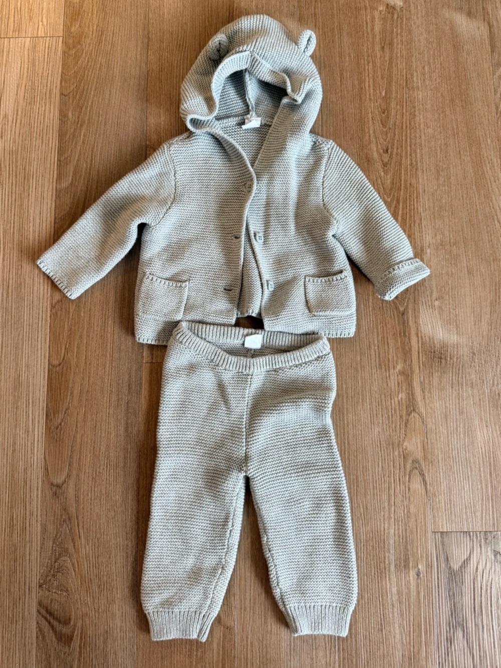Gap Baby Bear Knit Hoodie & Pants set